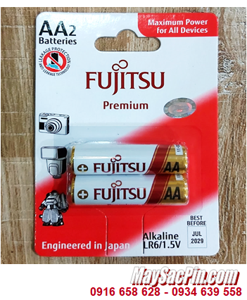 Fujitsu LR6(2B)FP; Pin AA 1.5v Fujitsu Premium Alkaline LR6(2B)FP _Made in Indonesia _Vỉ 2viên